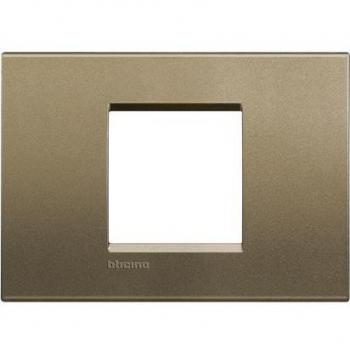 Placa Cuadrada Livinglight Square 2 Módulos Centrados BTICINO LNA4819SQ