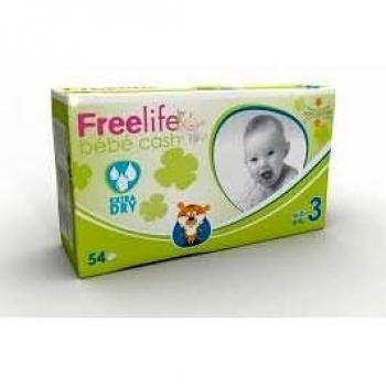 Bebe cash Pañal Bebecash T-3 4-10 kg 54 U.