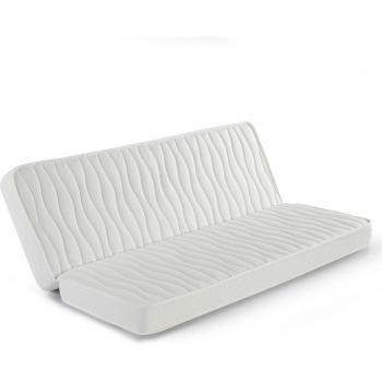 Colchón Clic Clac 130x200 cm, 13 cm de Altura, Espuma Pur Foamflex con Tela Stretch y Ribete de Seguridad