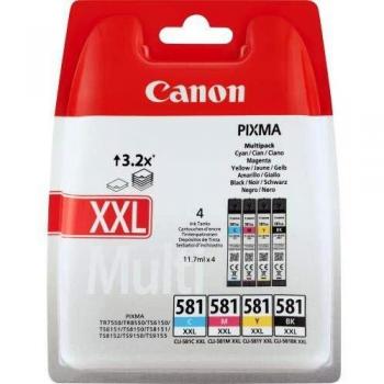 TIN Canon INK CLI-581XXL C/M/Y/BK W SEC
