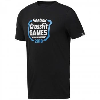 Reebok CF Games Crest tee Camiseta, Hombre, Negro, XL