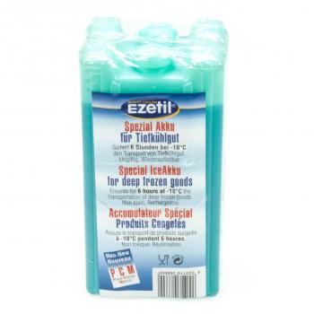 Ezetil Unisex Deep Freeze Pack frío, Gris, medio/2 x 430 ml