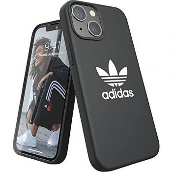 Funda de Silicona Adidas para iPhone 13 Mini Negra, Resistente a Caídas y Golpes