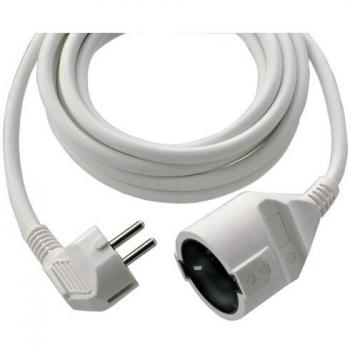 Cable de extensión H05VV-F 3G1,5 de 10 m, blanco