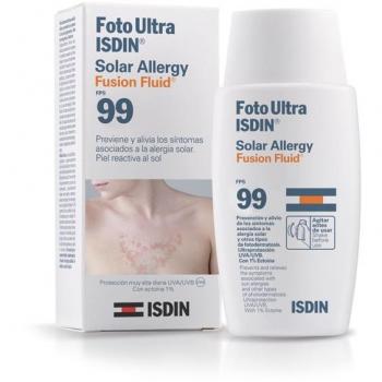 Isdin Foto Ultra Fusion Fluid Solar Allergy Spf 99+ 50 ml - Protección solar para pieles alérgicas