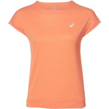 ASICS Shortsleeve Top Women Camisetas, Mujer, Naranja, Small
