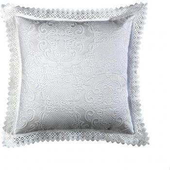 Viantala Funda cuadrante 80x50, Algodón-Poliéster, Blanco, 80 x 50 cm