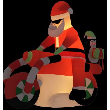 Papá Noel inflable de Navidad con luces LED 156 cm