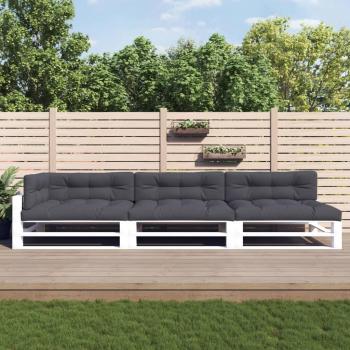 Cojines para palés 7 piezas color antracita, gris y beige - Cojín decorativo de asiento para muebles de salón