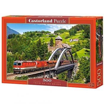 Puzzle Clásico Castorland - Tren en el Puente - 500 Piezas