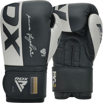 Guantes de Boxeo RDX F4 Sparring con Cierre de Gancho y Bucle Gris - 10oz