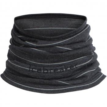 Icebreaker Flexi Chute Cuello, Unisex, Color Jet HTHR/Stripe, tamaño Talla única