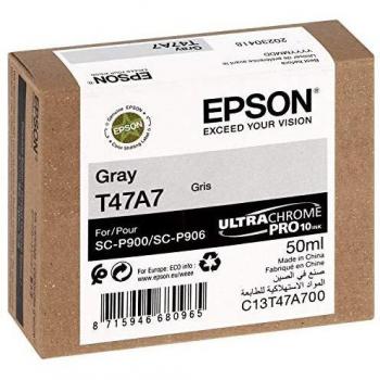 Epson T47A7 UltraChrome Pro 10 Cartucho de Tinta Gris Original 50ml SC-P900