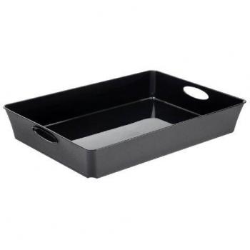 Rotho 1124080000 - Caja Living Box Plana 4.5 L, color negro