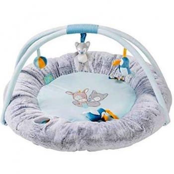 Stuffed playmat with arches