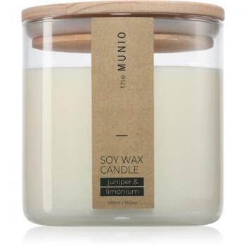 Munio Juniper & Limonium 550 ml Scented Candle with Wooden Wick