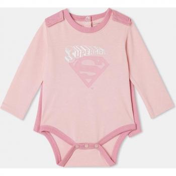 Body de bebé niña manga larga con capa Superman