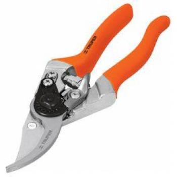 Tijera de Poda Truper de Aluminio con Cuchilla Curva de Acero SK5 - 20 Cm.