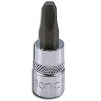 Destornillador estrella (PH) SONIC 8113702 Punta de atornillar Acero cromo vanadio Clavija 1/4 Phillips PH Vaso, 1/4-inch