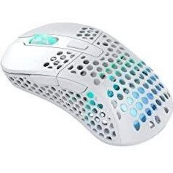 XTRFY M4 RGB Gaming Mouse - Wireless Optical Mouse with USB Type-C, 19000 DPI, White