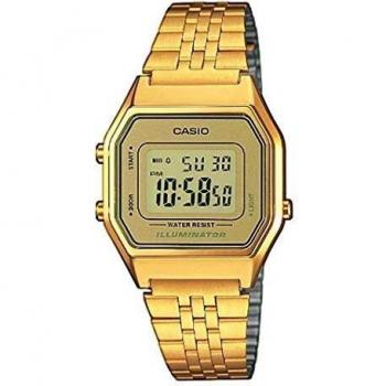 Casio Reloj Mujer de Digital con Correa en Acero Inoxidable LA680WEGA-9ER