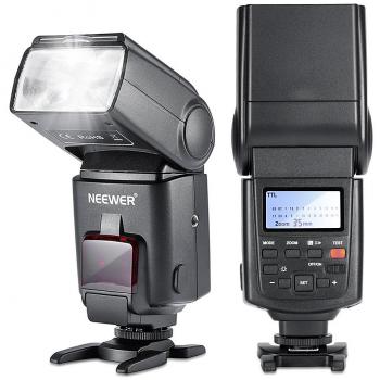 Neewer  NW680/TT680 HSS Speedlite Flash E-TTL - Cámara flash para Canon 5D MARK 2 6D 7D 70D 60D 50D T3I T2I y Otras Cámaras Canon DSLR, color negro