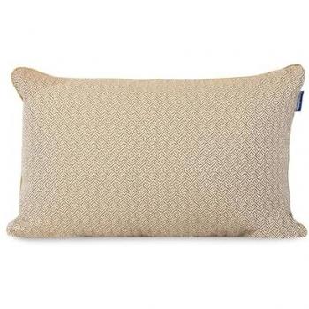 Funda de Cojín Decorativo Herringbone Mostaza 60x40 cm Algodón y Poliéster