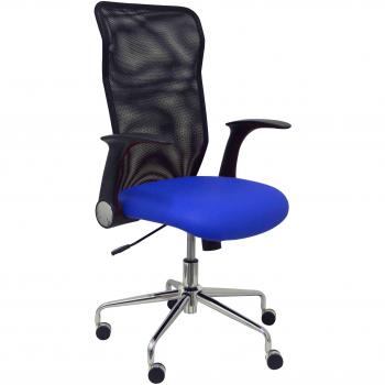 Silla de Oficina Minaya Similpiel Azul
