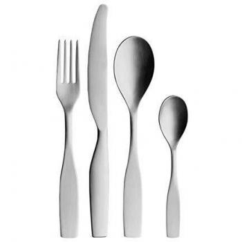 Iittala Citterio 98 - Cubertería de 24 piezas, color plateado