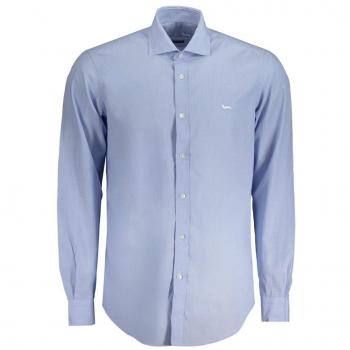 Harmont & Blaine Light Blue Cotton Shirt - XXL, Casual Shirts, Male, Blue, Size: 2XL, Long Sleeve Shirt, French Collar
