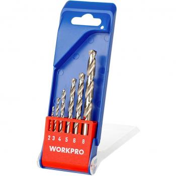 Juego de brocas rectificadas para metal WORKPRO, 6 piezas