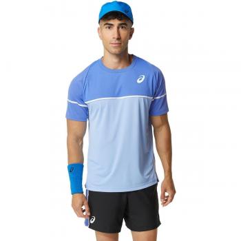 Camiseta Asics Game de Manga Corta para Hombres - Azul
