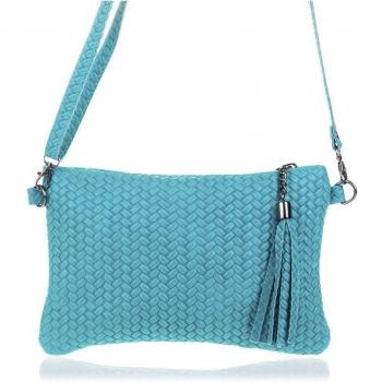Firenze Artegiani Oleggio Bolso bandolera de Mujer en Piel Auténtica Grabado Espiga - Hecho en Italia