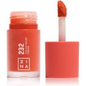 3INA No-Rules Multi-Purpose Cream Blush - Bright Coral Red 232, 8 ml
