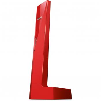 Philips Linea V M3501R - Teléfono inalámbrico diseño con Manos Libres, Bloqueo de Llamadas, Sonido Puro y Claro, Rojo