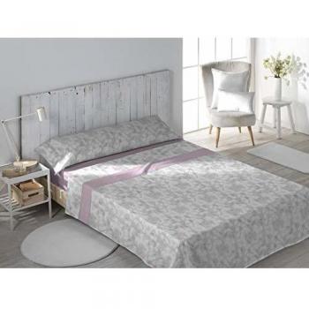 DHestia Juego Sábanas, Coral Malva, 180x200 cm/Cama 180