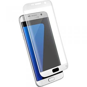 Protector de Pantalla Force Glass 9H+ Curvo Blanco para Samsung Galaxy S7 Edge con Garantía de por Vida