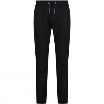 CMP Men's Stretch Cotton Fleece Pants - Black Size 46