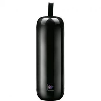 Altavoz Bluetooth RGB 10W Portátil con Luz LED, Batería de 2.5h, USB y AUX - Negro Ø8,5x24,5 cm