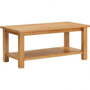 vidaXL Coffee Table 110x55x40 cm Solid Oak Wood
