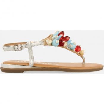 Sandalia de cuña de piel con adornos multicolor para mujer Hayle