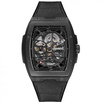 Ingersoll The Challenger Automatic Men's Watch 42mm Black Skeleton Dial Stainless Steel 5ATM