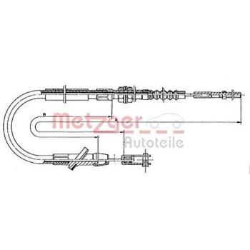Cable de embrague Metzger 18.601 para Suzuki SJ413 y Samurai SUV