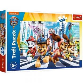 Trefl-Das Heldenteam, Paw Patrol de 100 Piezas, para niños a Partir de 5 años Puzzle, Color Equipo de Cachorros, la Patrulla Canina