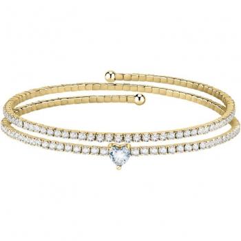 Pulsera de acero dorada Le Petit Story con detalles elegantes