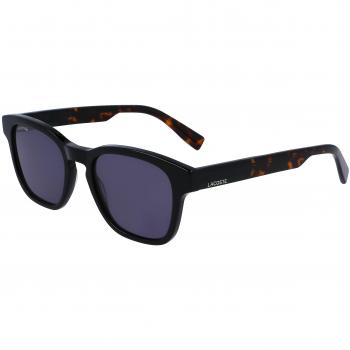 Lacoste L986S Men's Black Rectangular Acetate Sunglasses