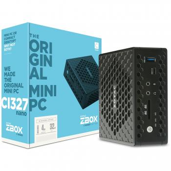 Zotac ZBOX CI327 nano 1.10GHz N3450 PC de tamaño 1L Negro Mini PC - Ordenador de sobremesa