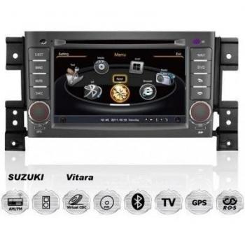 REALMEDIA Suzuki GRAND VITARA OEM Einbau Touchscreen Autoradio DVD Player MP3 MPE4 USB SD 3D Navigation GPS TV iPod USB MPEG2 Bluetooth Freisprecheinrichtung +++mit REALMEDIASHOP Garantie+++