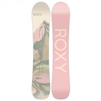 Tabla de Snowboard Roxy Breeze para mujer, color rosa y verde, tamaño 144