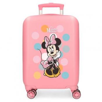 Maleta de Cabina Rígida Disney Minnie Coquette Rosa 28L